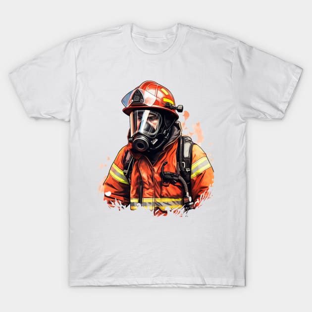 Fire Department Support Gear T-Shirt by Printashopus